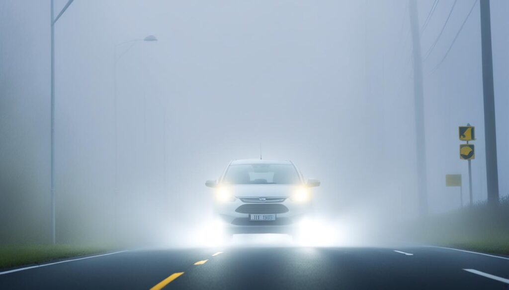 sicher fahren bei Nebel